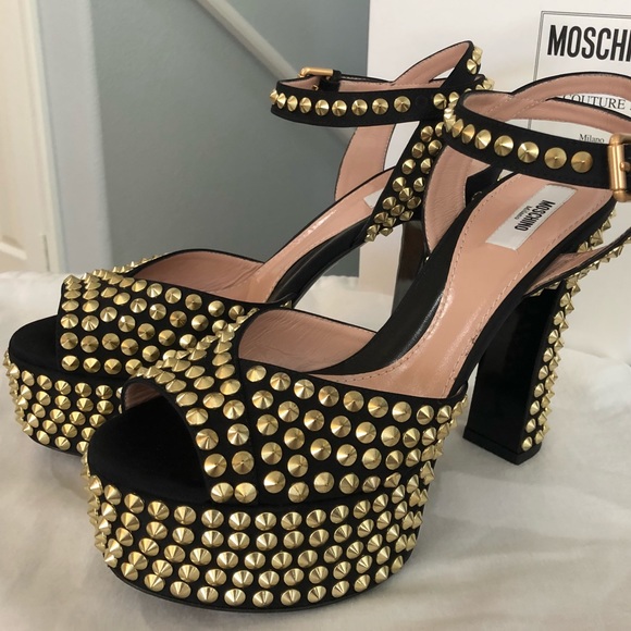 Moschino studded platform heels size 39 - Picture 2 of 5